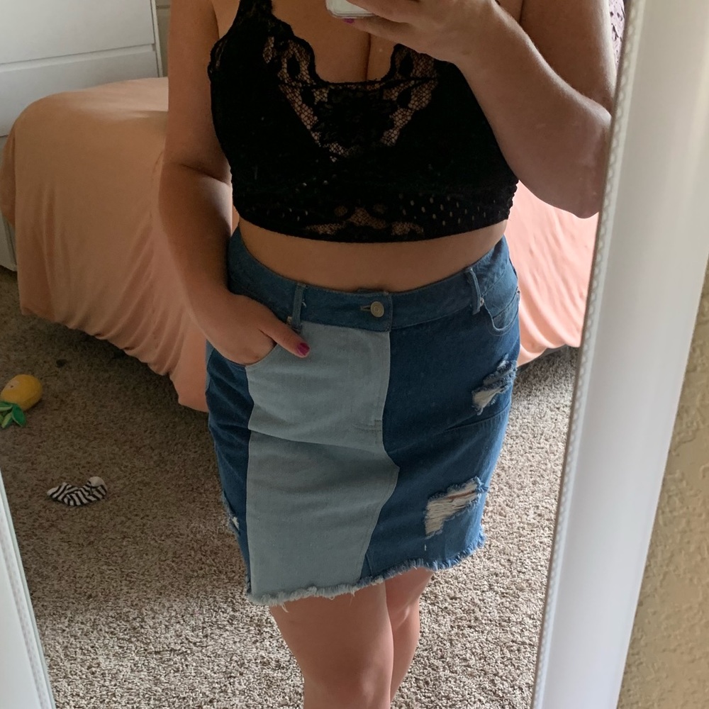 Denim skirt